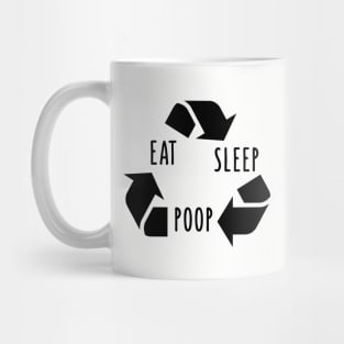 Eat Sleep Poop - repeat Mug